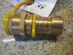 NEW Natural Gas Propane Quick-Connect Brass Fitting Model # QDD38