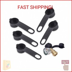 BRBASAP 5 Packs Propane Tank Valve Cover Caps Protective Dust Caps Plugs for LP
