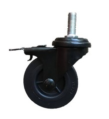 PitsMaster ACE Replacement Pellet Grill Locking Caster Wheel 3 inch, Black