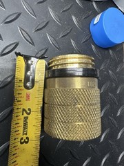 MEC ME571 High Capacity Safety Fill Propane Adapter Brass 1-3/4