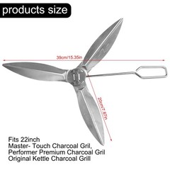 8-1/2-Inch One-Touch for Cleaning System Kit ForGrill 90992 3618 7443