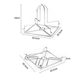 Portable Barbecue Chicken Rack Made of Stainless Steel for Outdoor Use