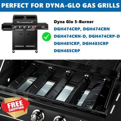 SafBbcue Grill Grates Heat Plates for Dyna-Glo 5 Burner Black 29″L