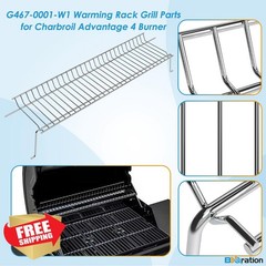 BBQration Warming Rack for Charbroil Advantage 4 Burner Grill Parts
