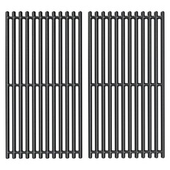 17×8.75 Cast Iron Cooking Grate Replacement for 2-Burner Grills, Fits CharBroil