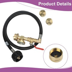 for Bottle Charging Adapter with Controlled Flow and Pressure Check 3FT