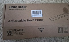 Unicook Adjustable Heat Plate Shield – Porcelain Steel,Gas Grill Replacement 2Pk