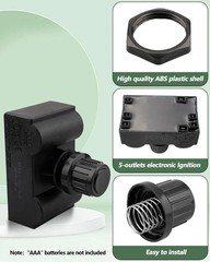 Fit for Charbroil Grill Ignitor Replacement Kit 5-Outlets Electronic Ignition Mo