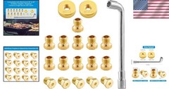 Natural Gas Conversion Kit for Blackstone Griddles: 16 Brass Orifices Included