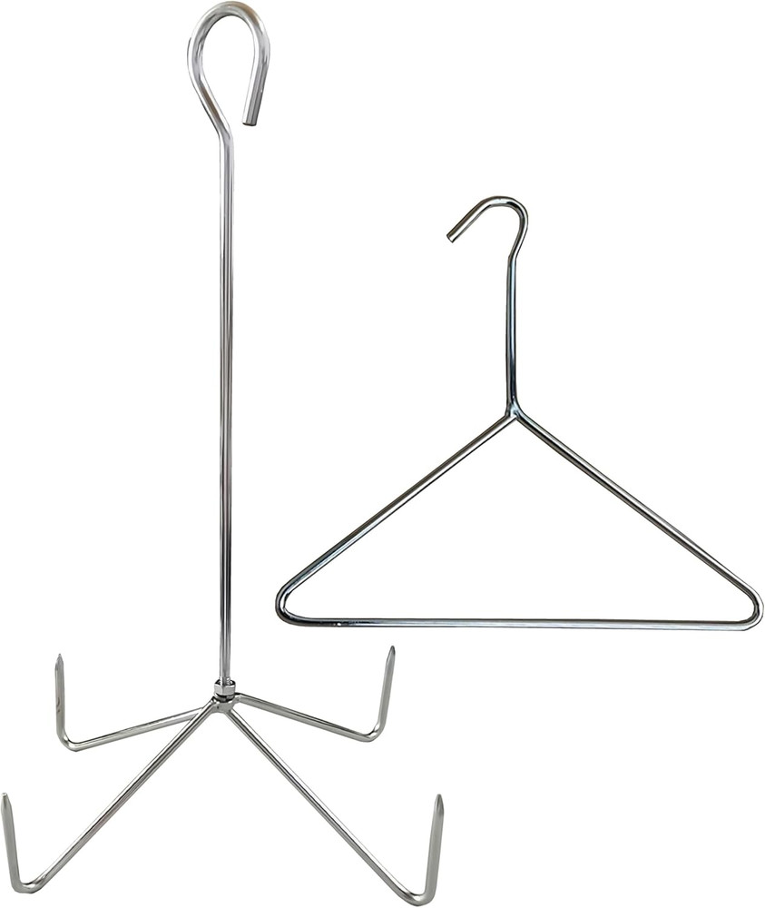 Turkey Rack and Lifting Hook Kit. For use with Turkey Fryer Packages, Chrome