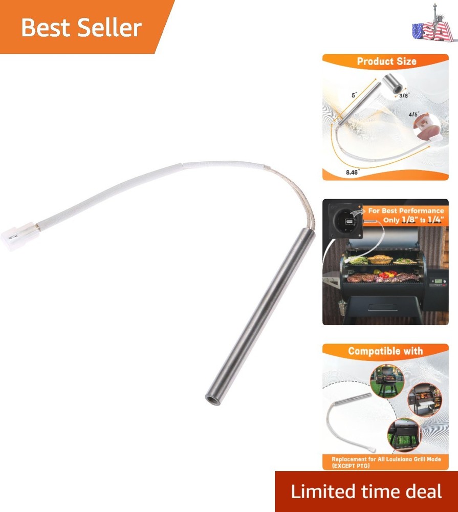 Hot Rod Ignitor Kit for Louisiana Pellet Grills – 300W 120V Replacement