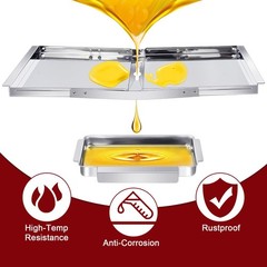 Adjustable 24”-30” Grill Drip Pan Kits for Dyna Glo DGF493BNP, DGF510SBP, B…