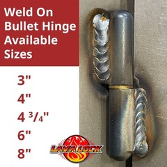 4″ BBQ Smoker Bullet 4 in. Hinge 4 inch Hinges Stove Weld-On Pit , Tailgate, Hea