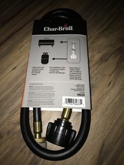 *New* Char-Broil Universal 4ft Propane Hose & Adapter 4633 *Free Shipping*
