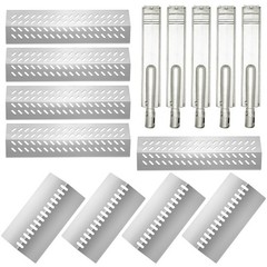 LPTNFRTN Stainless Steel 5pcs 16631 Flame Tamer Flavor bar and 4pcs 16520 Hea…
