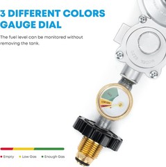 Propane Regulator with P.O.L Tank Connection