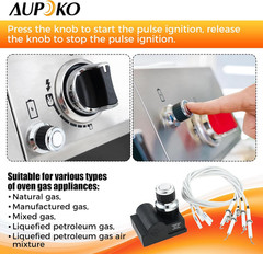 4 Outlet Universal Spark Generator AA Battery Push Button Switch Igniter | Elect