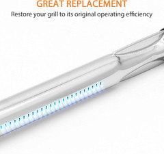 Delsbbq Tube Burner Replacement for Blackstone 36 Inch Grill- B036 4-Pack Stainl
