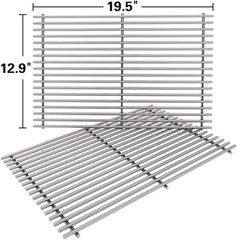 2 Pack Cooking Grates Steel Grill Parts for Weber Genesis 300 Series E330 E310