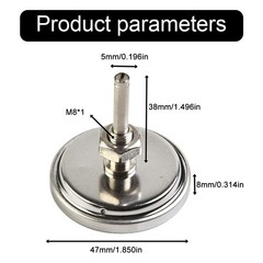 For Weber Grill Thermometer 150-600?H Stainless Steel Grill Thermometer Pointer