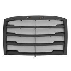 Front Grille w/Mesh Compatible with 2018-2024 Freightliner Cascadia Matte