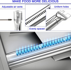 Genesis Grill Parts for Weber E310 E320 E330 EP310 EP320 EP330, 17.5” Flavorizer