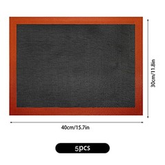 5 Baking Mats NonStick and Reusable for Environmentally Friendly Cooking