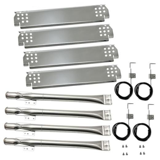 Parts DG262 Grill Burner 14 7/8″, Heat Plates 14.6″ x 4.2″, Igniter Kit fits 5