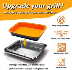 Drip Pans for Weber – Grill Accessories for Weber Genesis, Spirit, Q Series – Re