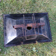 Genuine Weber Silver Propane Gas Grill Chamber Bottom Drip Drain Pan Holder