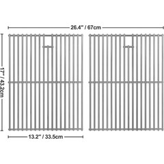 Stainless Steel Cooking Grates Nexgrill Charbroil Expert Grill Replacement New