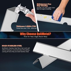 QuliMetal 66033 Flavorizer Bars for Weber Genesis II E-410/E-415/E-435