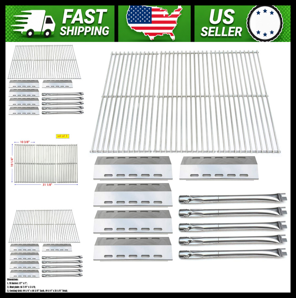 Ducane Gas Grill Burner Heat Plate and Cooking Grid Replacement Kit