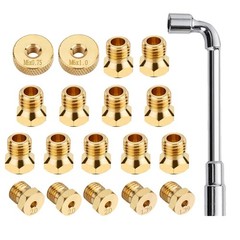 WADEO Natural Gas Orifices Nozzle Blackstone Griddles Orifices, Silver,Gold