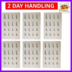 6-Pack Universal Replacement Heat Plate Flame Tamer, Ceramic Brick Flame Tame…