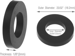 Propane Gas Adapter O-Rings, 10Pcs Propane Tank Gasket, Soft Rubber O-Ring (OD.