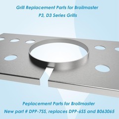 BBQration Replacement Parts for 23 3/4″ x 14 1/4″, silver and black