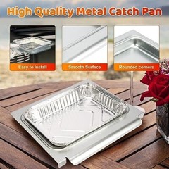 Grease Tray for Weber Spirit 210 and 220+Catch Pan 10PCS Aluminum Foil Liner