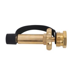 Male POL to 1-3/4″ Acme Top Grip Hand Wheel Fill Filler Coupling Adapter – Brass