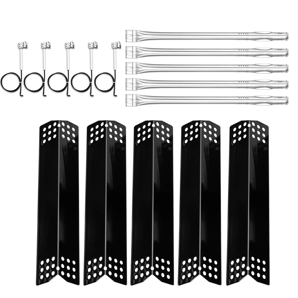 Burner Tube and Heat Plate for Expert 5 Burner Grill 720-0968C | 5-pack stainles