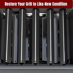 7621/7620 Porcelain Steel Flavorizer Bars for Weber Genesis 300 Gas Grill, 17.5″