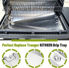 Drip Tray for Traeger Woodridge Grill Grease Drip Pan Wood Pellet TFB86MLH