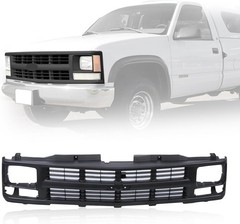 Front Grille Black Frame With Insert for 1994-2000 Chevrolet C/K 1500 2500 3500