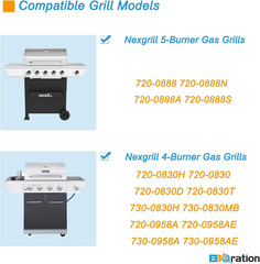 17″ Grill Grates Replacement Parts for Nexgrill 4-Burner 720-0830H 720-0783E Nex