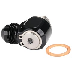 8AN Male Flare Banjo to M16x1.5 Stainless Steel Banjo Bolt 8AN to M16x1.5 Black