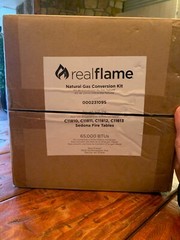 Real Flame Natural Gas Conversion Kit for Sedona Fire Tables