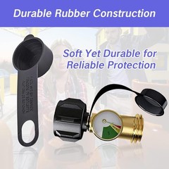 Economical 5-Pack Propane Dust Caps – 1.32” Inner Diameter for Thread Protection