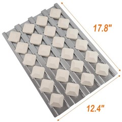 Stainless Steel Heat Plate + 24 Ceramic Briquettes