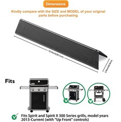 7636 Flavorizer Bars for Weber Spirit 300 II 300 & GS4 Spirit II 300 Series, …