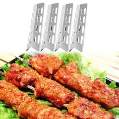4pcs Heat Plates for Gas Grills Easy Installation Stainless Steel 92071